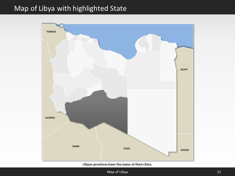 powerpoint map libya
