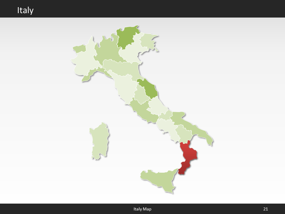 powerpoint map italy