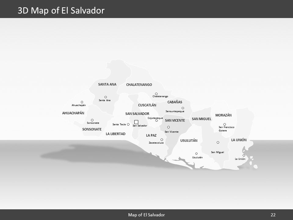 powerpoint map el salvador
