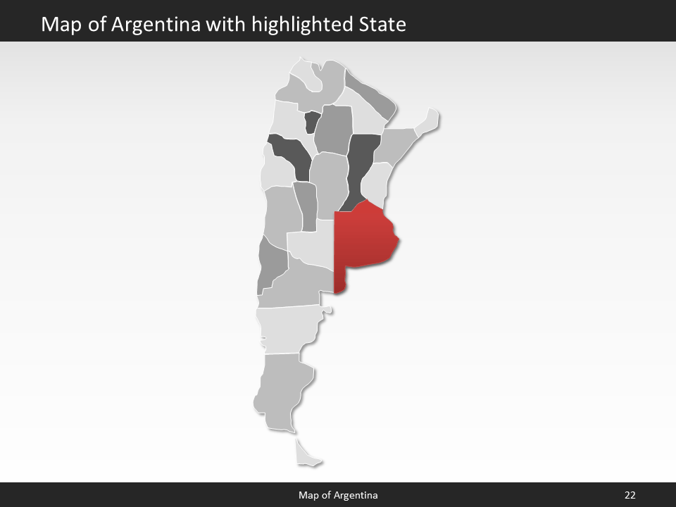 powerpoint map argentina