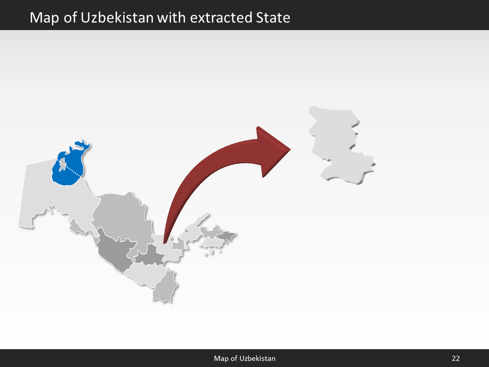 powerpoint map uzbekistan