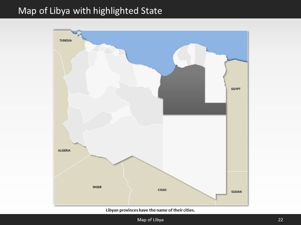 powerpoint map libya