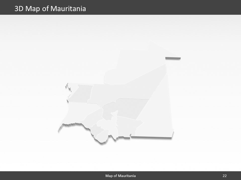 powerpoint map mauritania