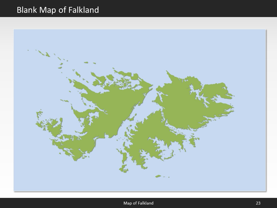 powerpoint map falkland islands