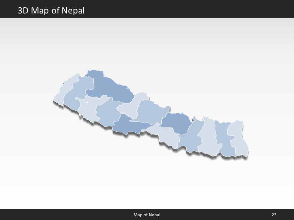 powerpoint map nepal