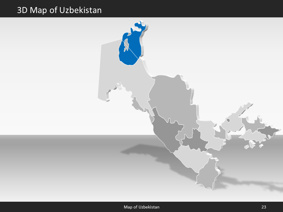 powerpoint map uzbekistan