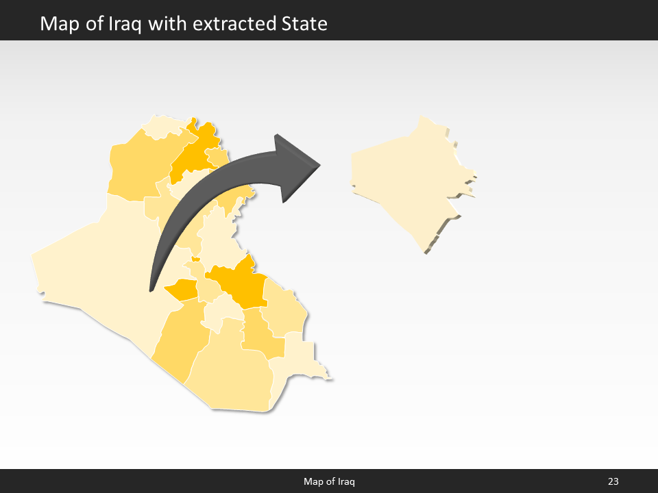 powerpoint map iraq