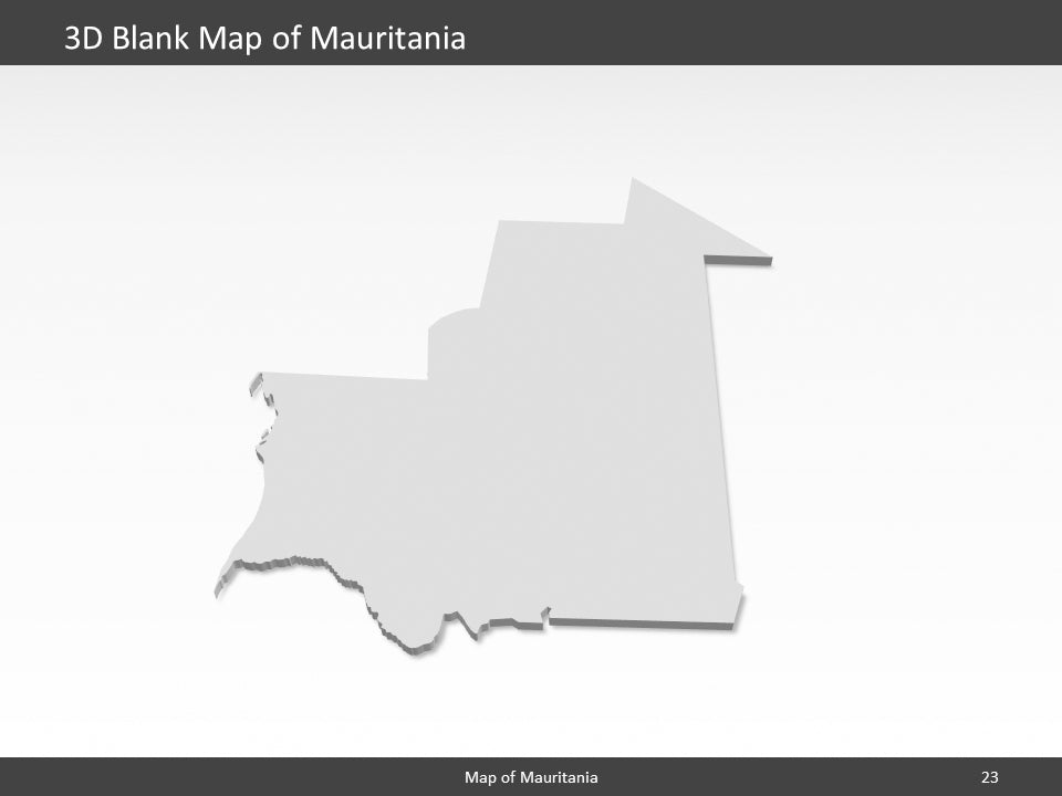 powerpoint map mauritania
