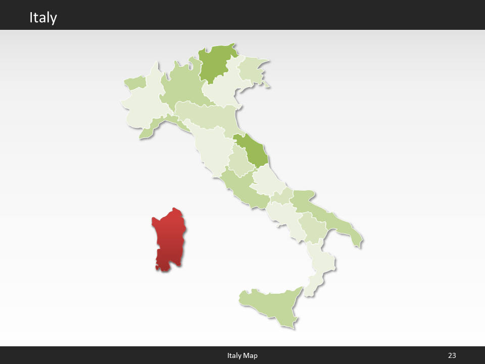 powerpoint map italy