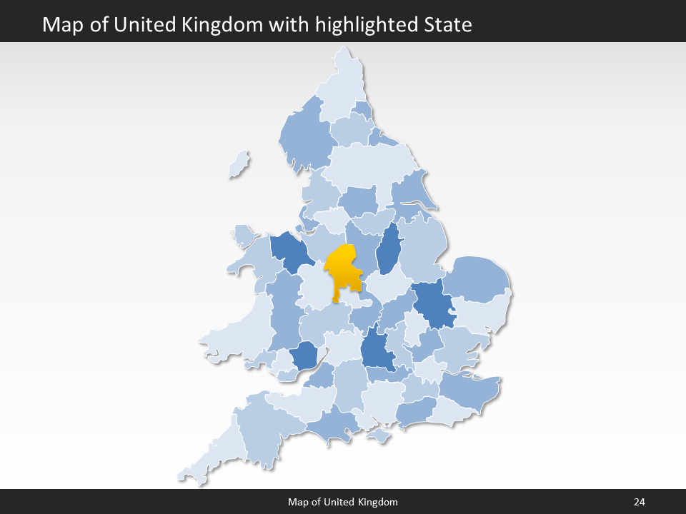 powerpoint map united kingdom