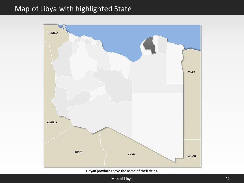 powerpoint map libya