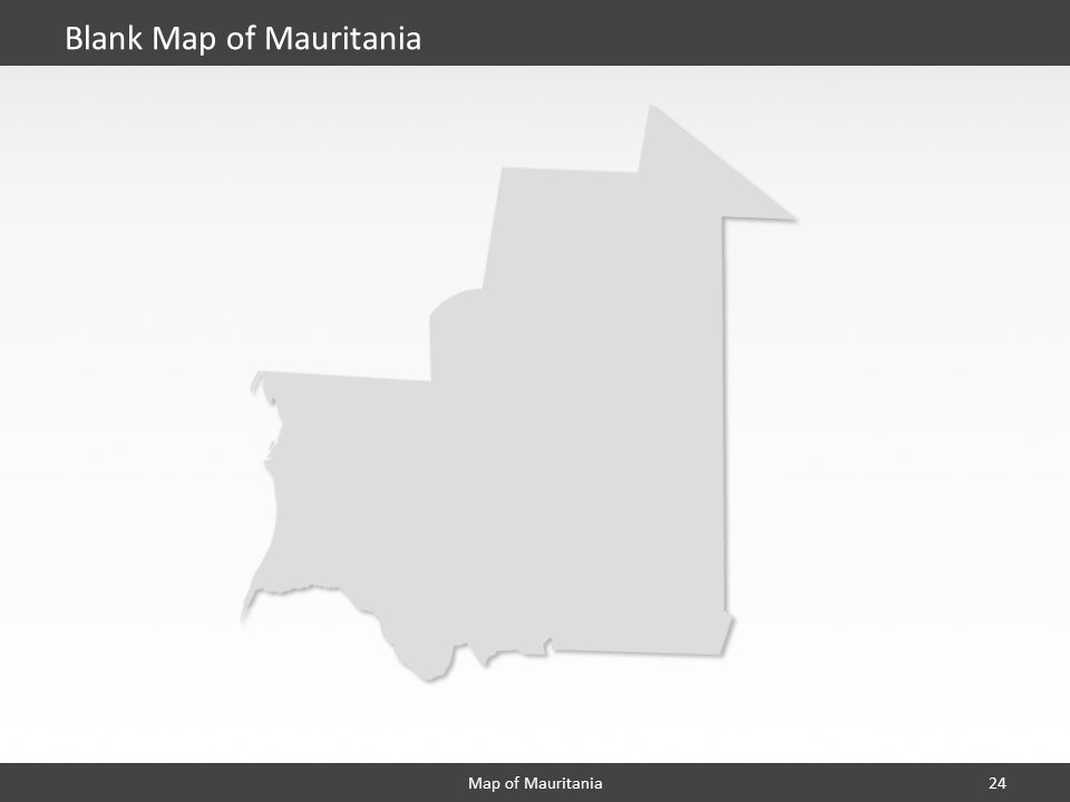 powerpoint map mauritania