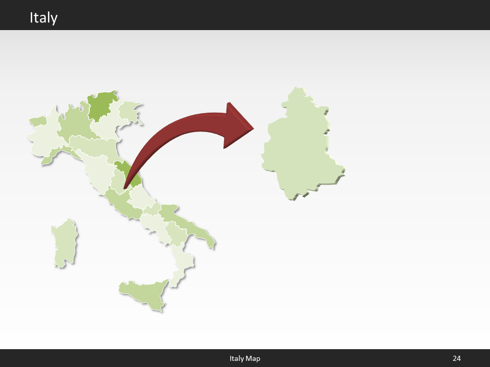 powerpoint map italy