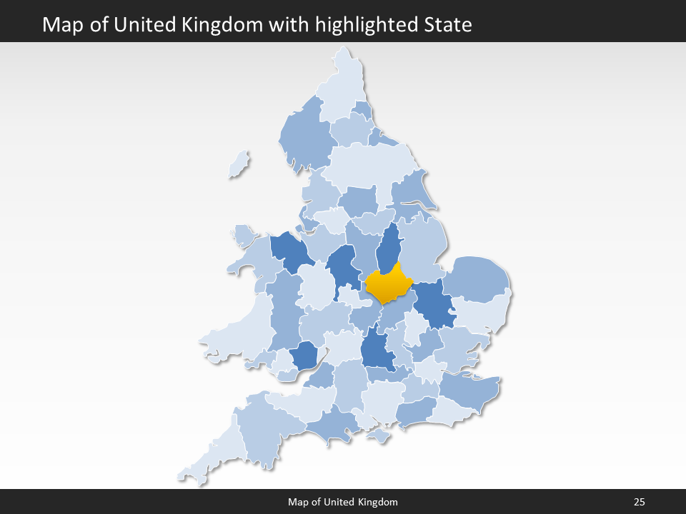 powerpoint map united kingdom