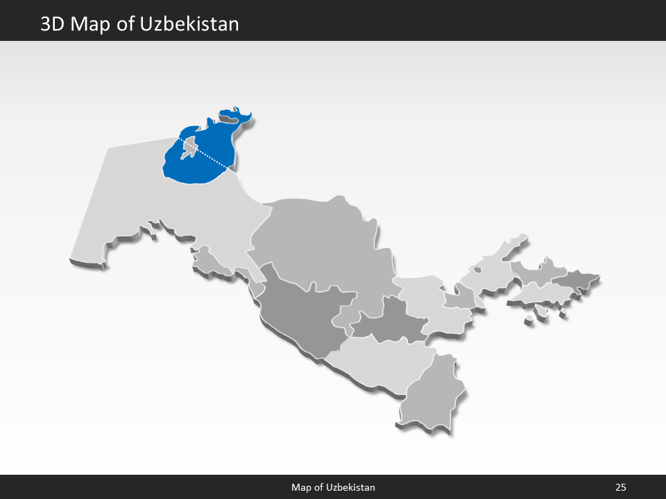 powerpoint map uzbekistan