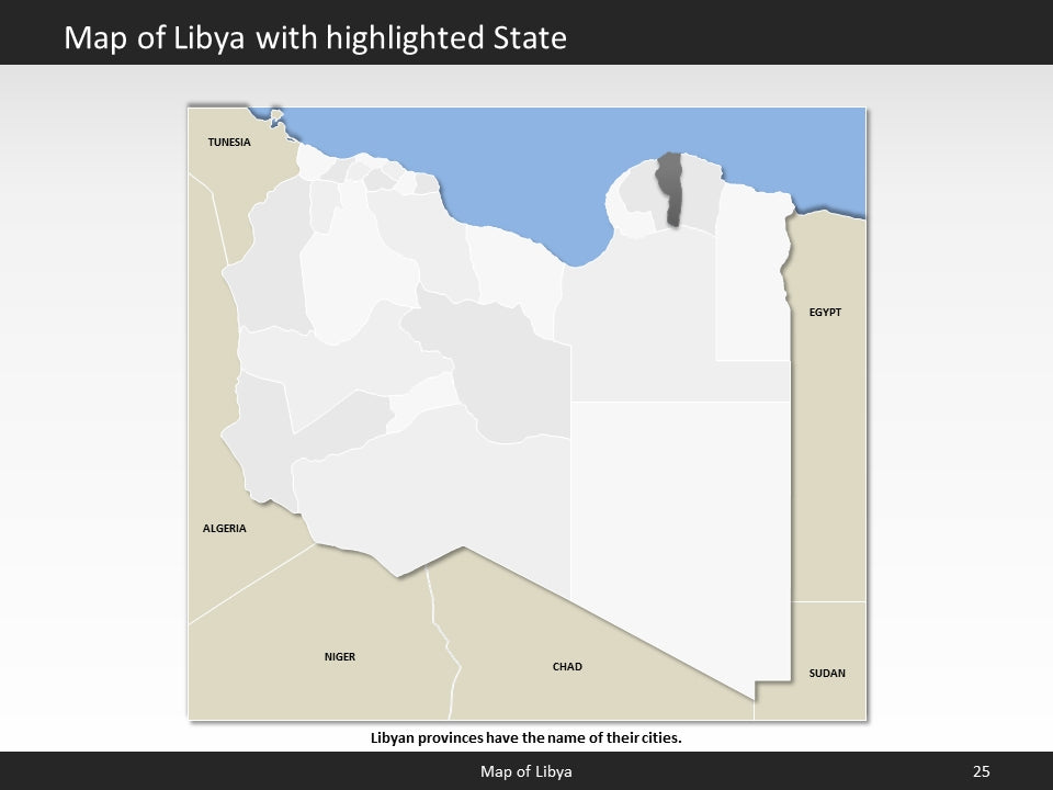 powerpoint map libya