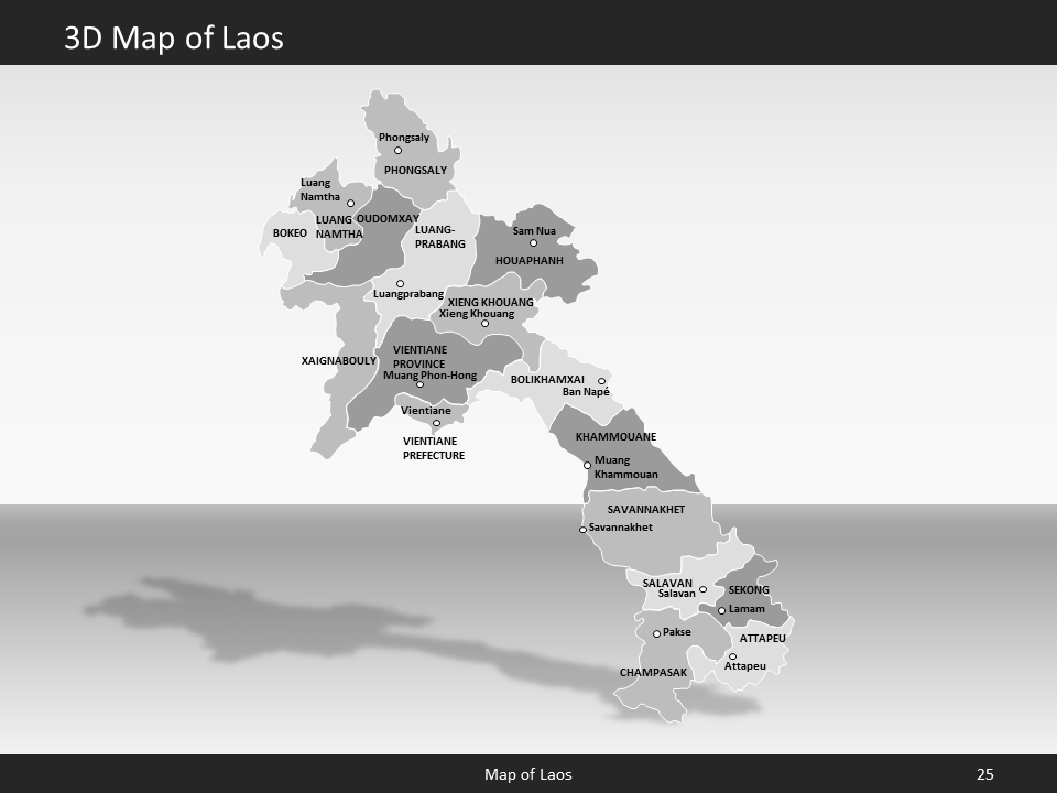 powerpoint map laos