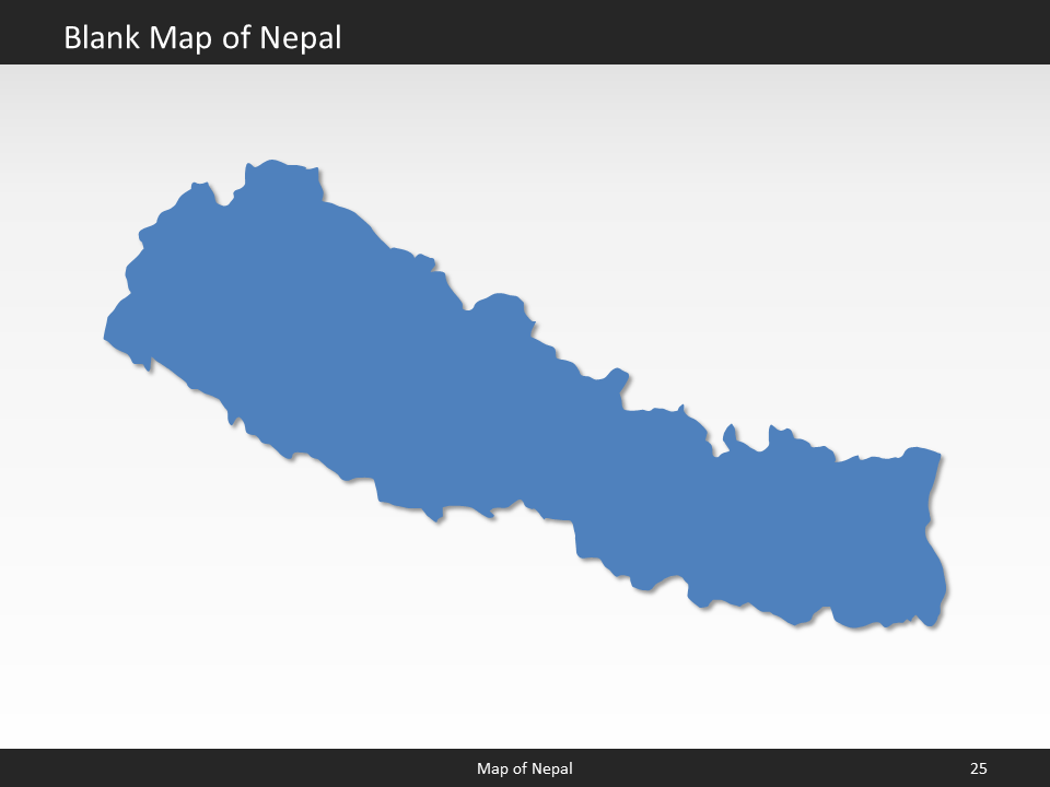 powerpoint map nepal