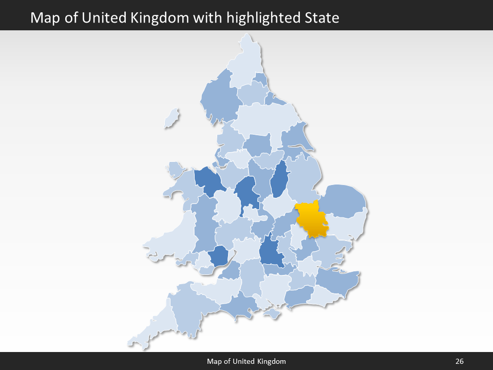 powerpoint map united kingdom