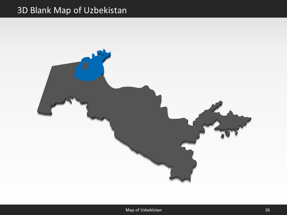 powerpoint map uzbekistan