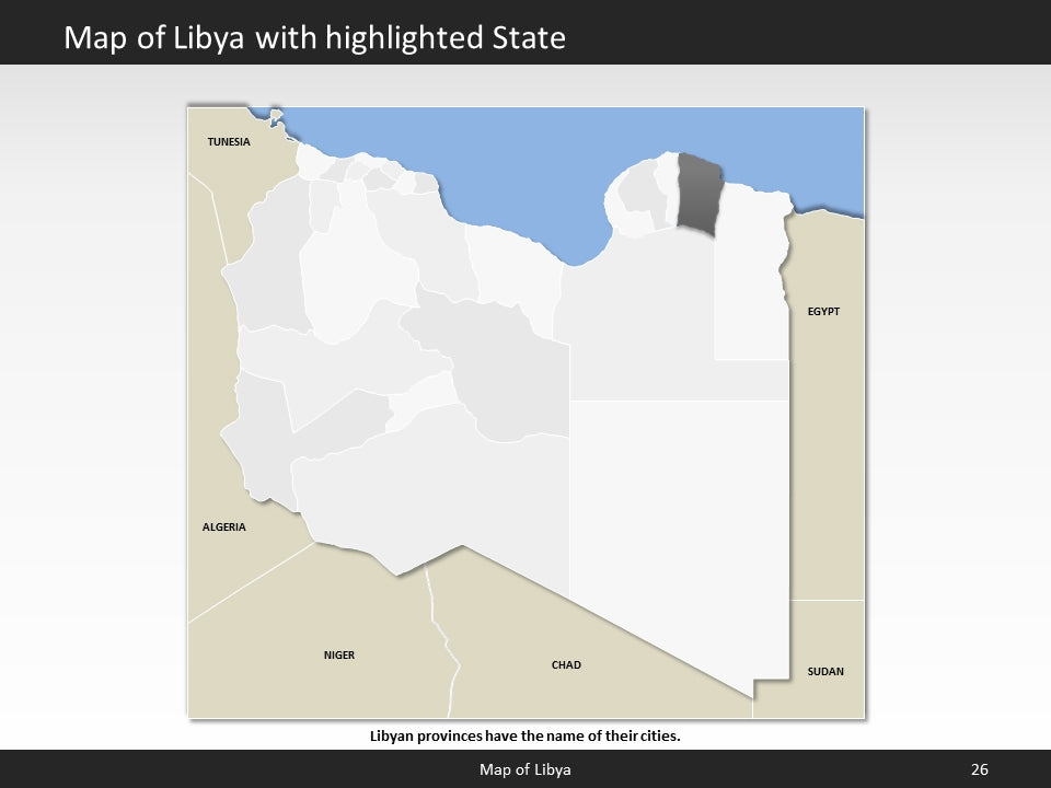 powerpoint map libya