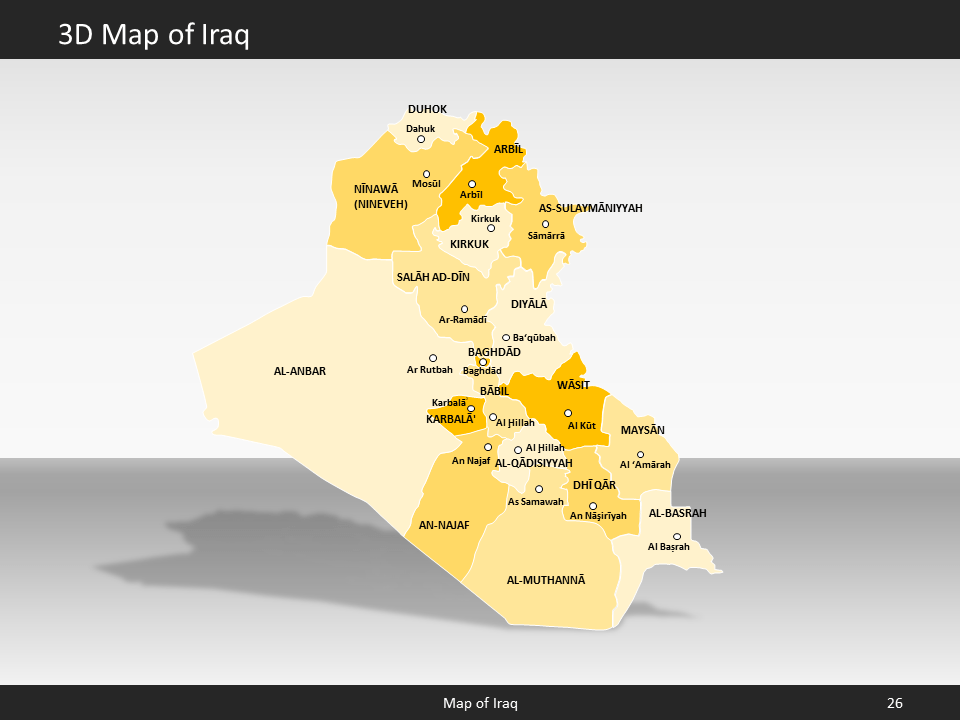 powerpoint map iraq