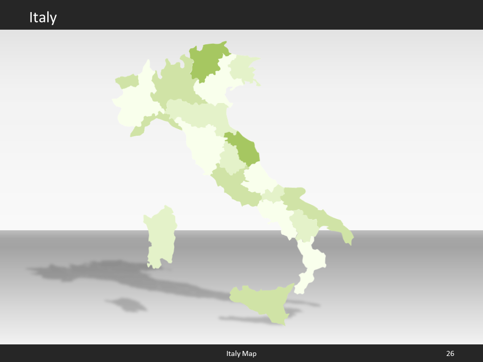 powerpoint map italy