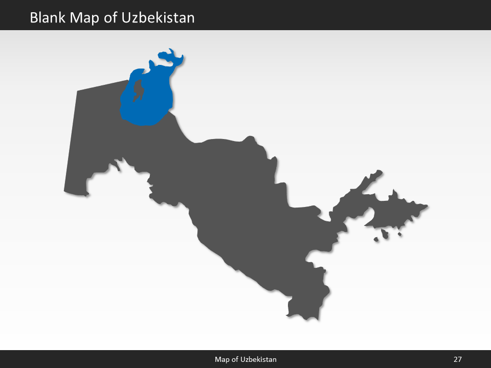 powerpoint map uzbekistan