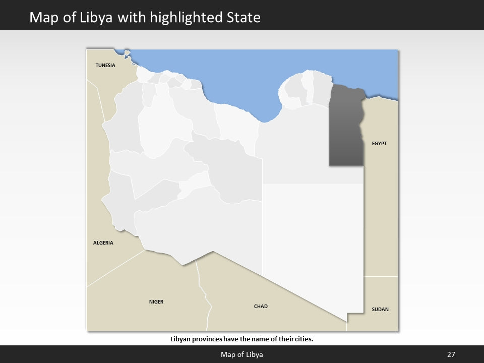 powerpoint map libya