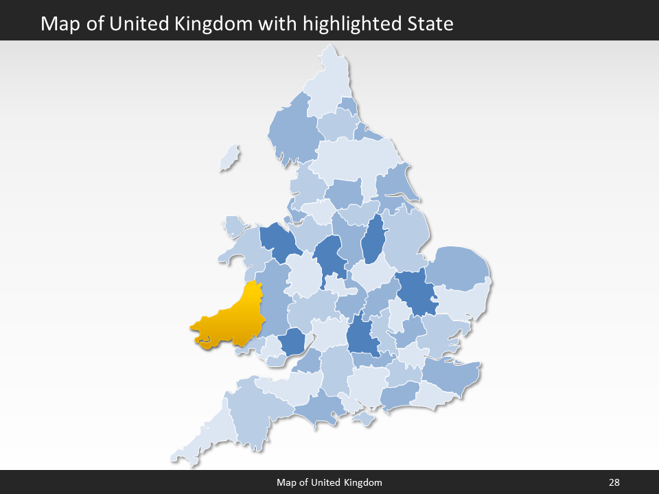 powerpoint map united kingdom