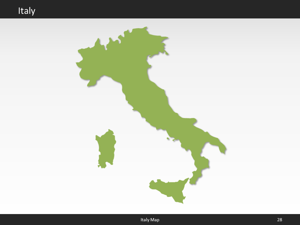 powerpoint map italy