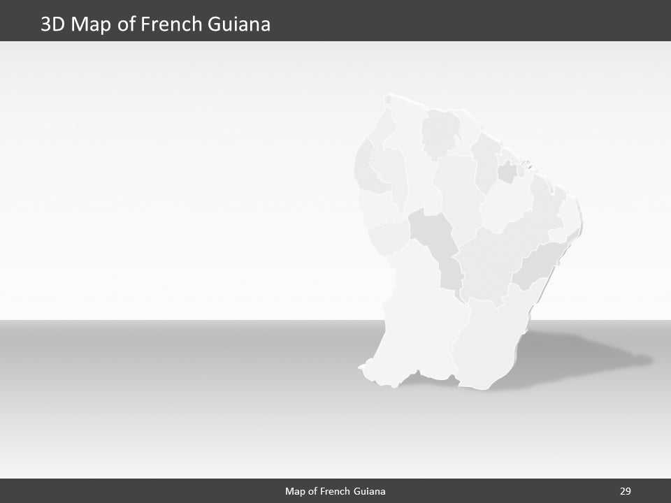 powerpoint map french guyana