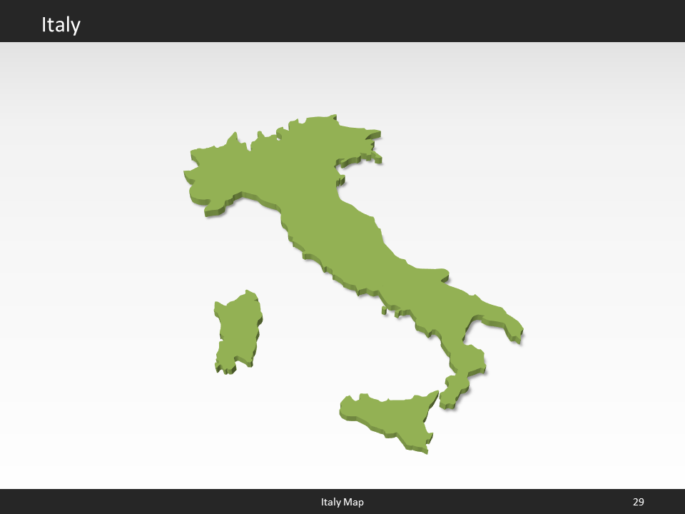 powerpoint map italy