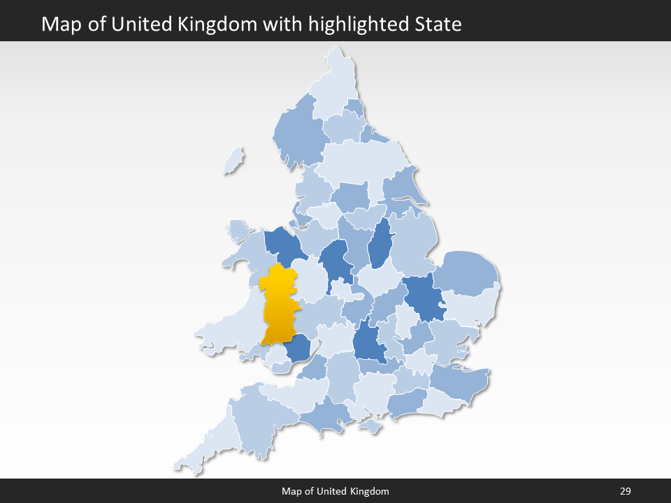 powerpoint map united kingdom
