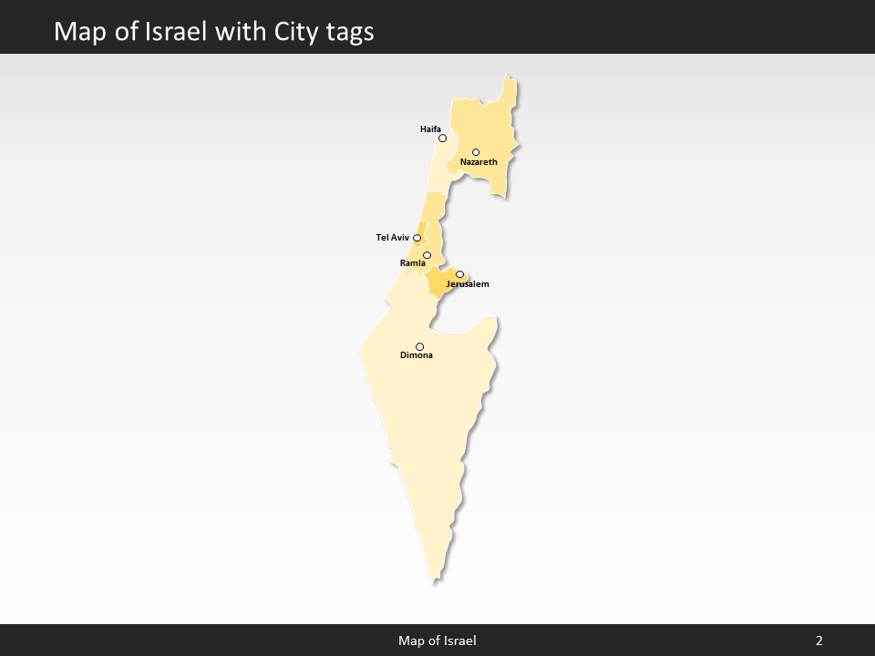 powerpoint map israel
