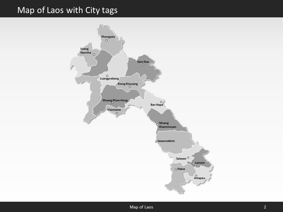 powerpoint map laos