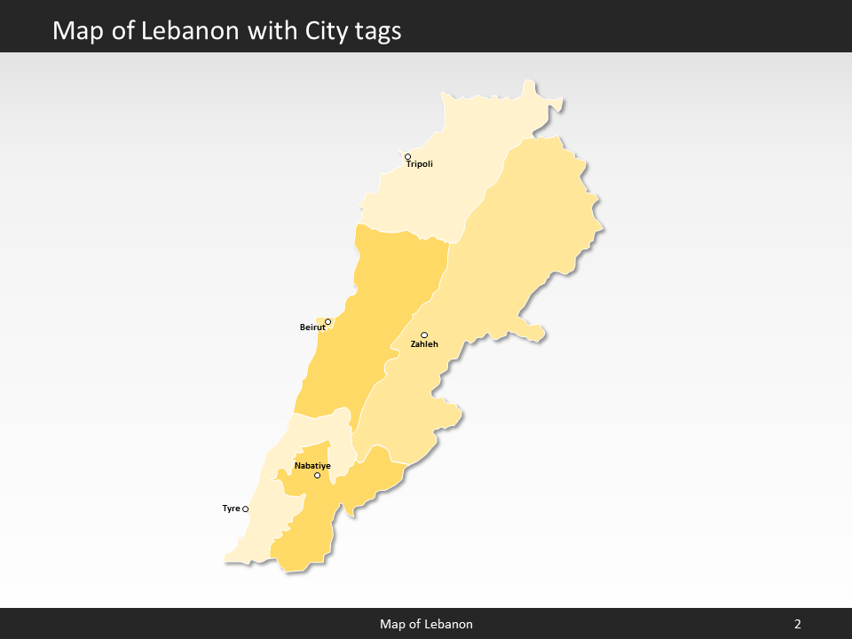 powerpoint map lebanon