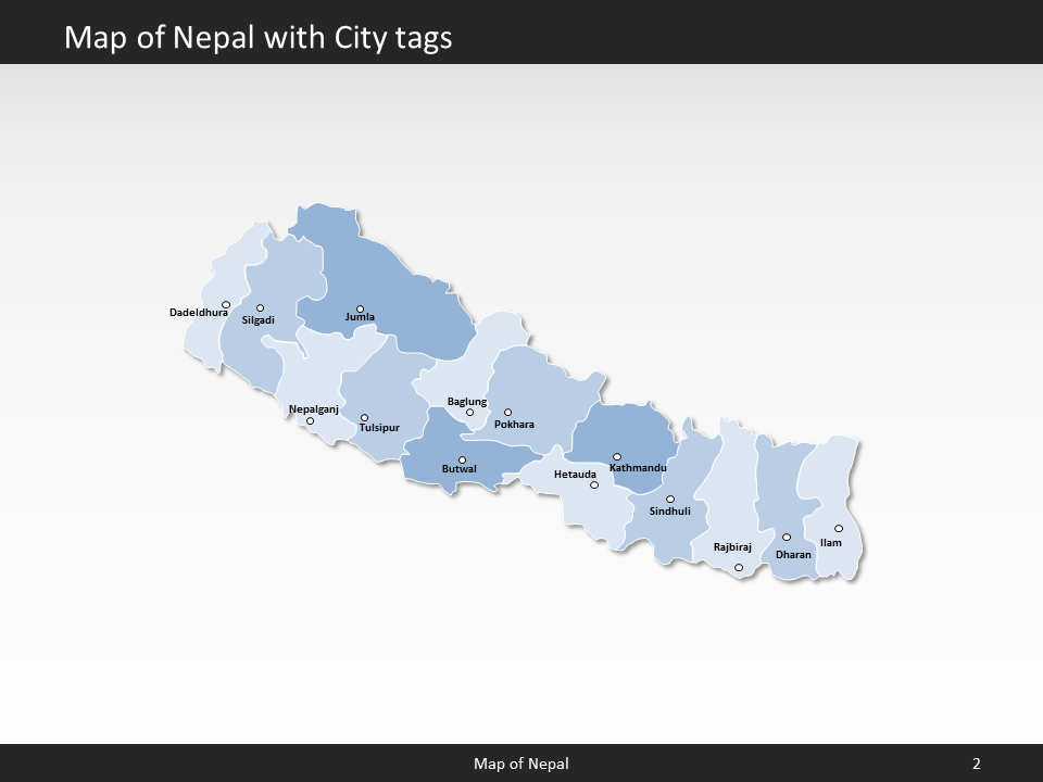 powerpoint map nepal