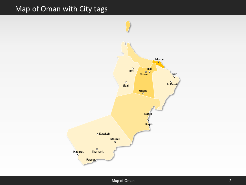 powerpoint map oman