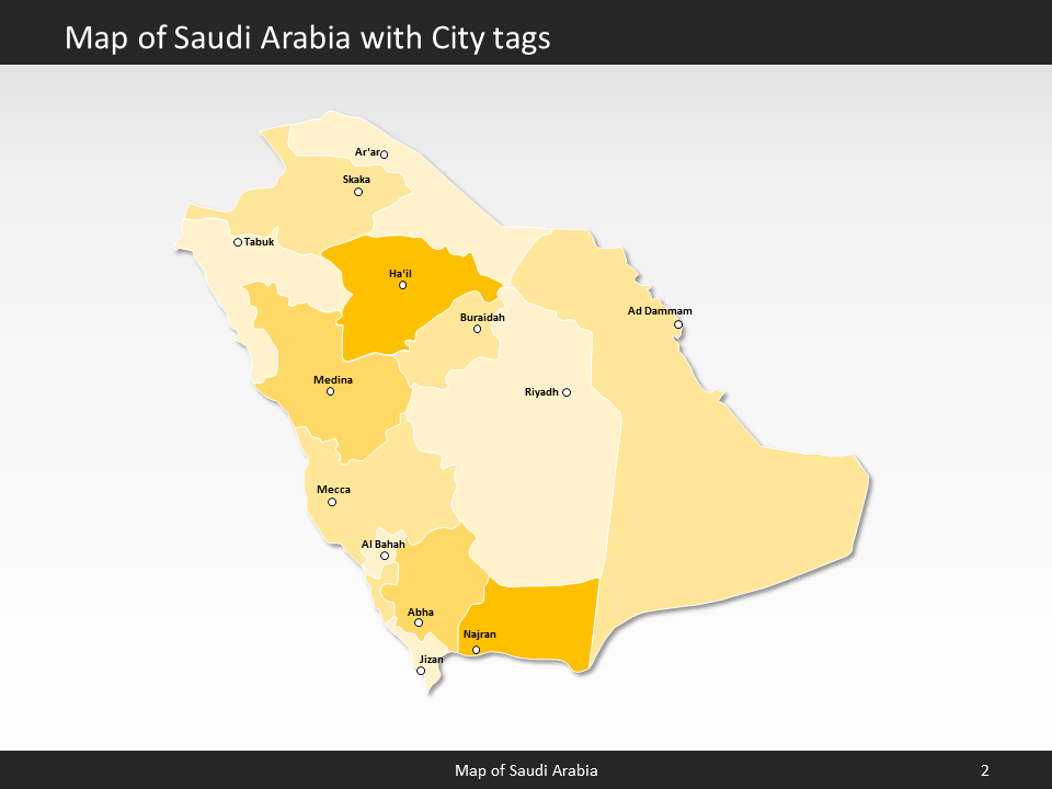 powerpoint map saudi arabia