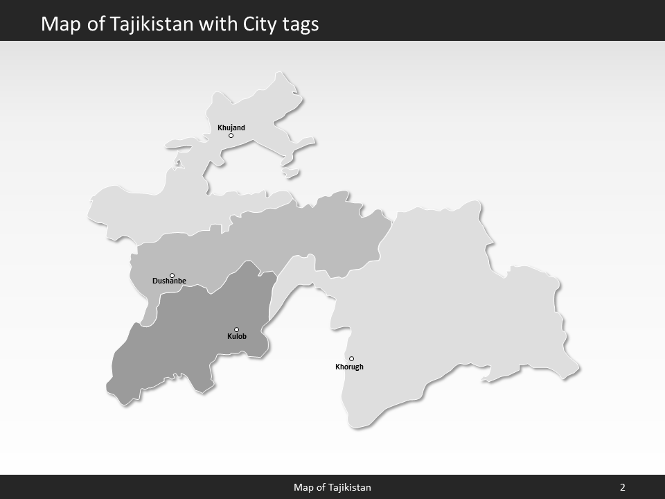 powerpoint map tajikistan