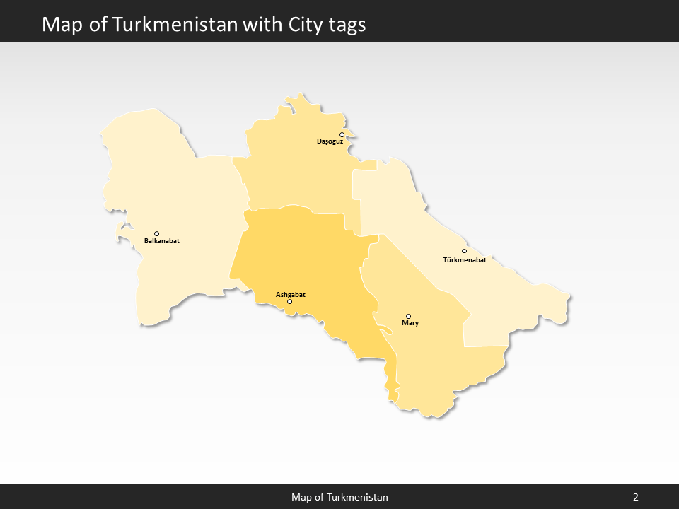 powerpoint map turkmensitan