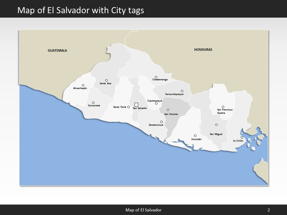powerpoint map el salvador