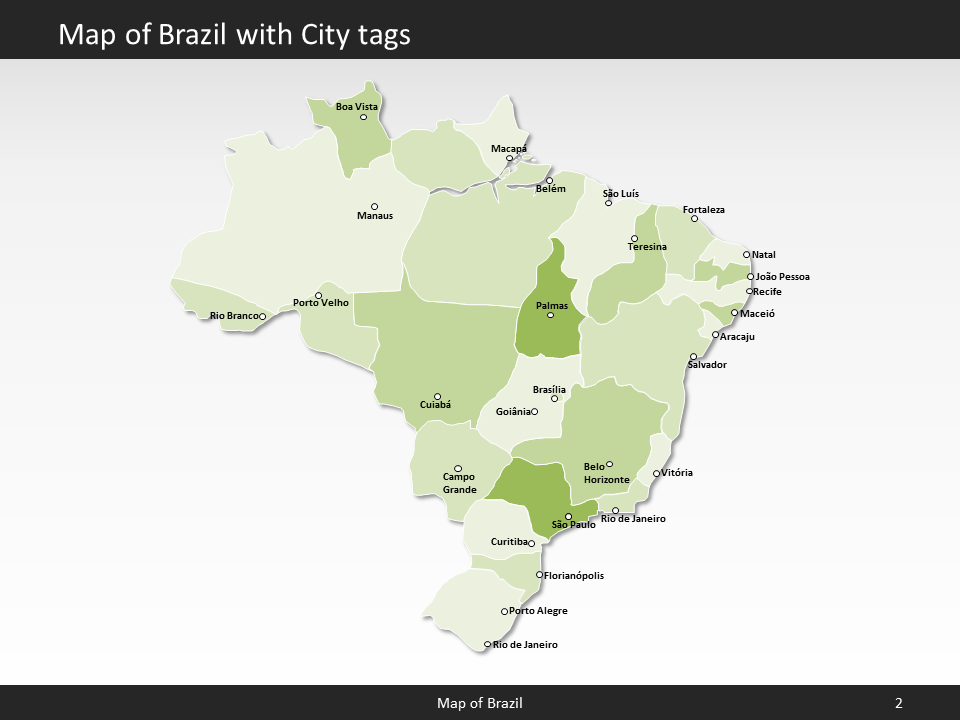 powerpoint map brazil