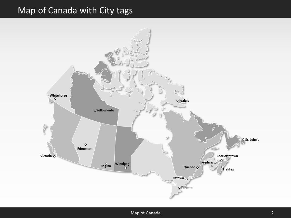powerpoint map canada