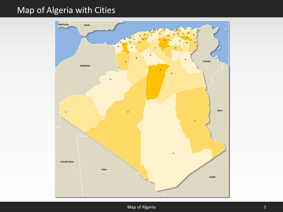 powerpoint map algeria
