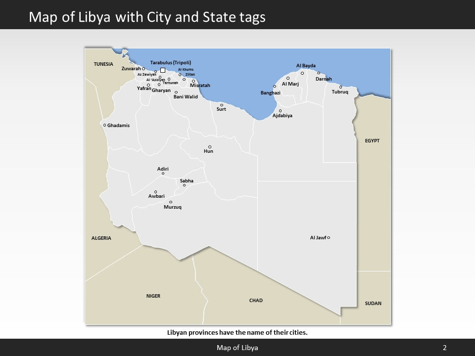 powerpoint map libya