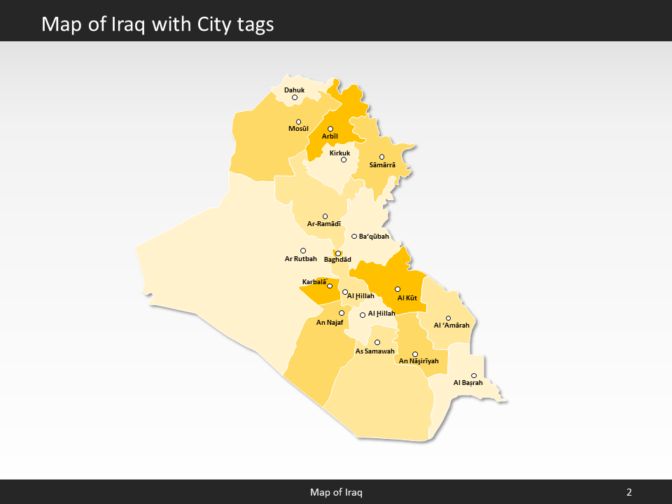 powerpoint map iraq