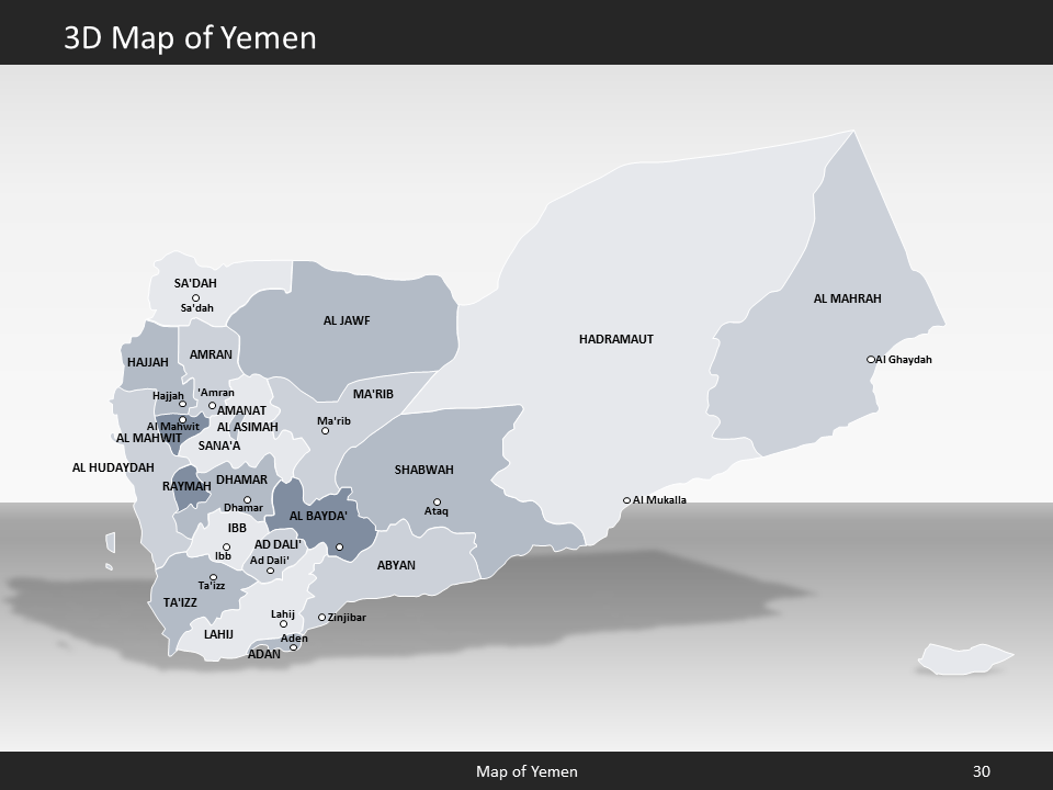 powerpoint map yemen