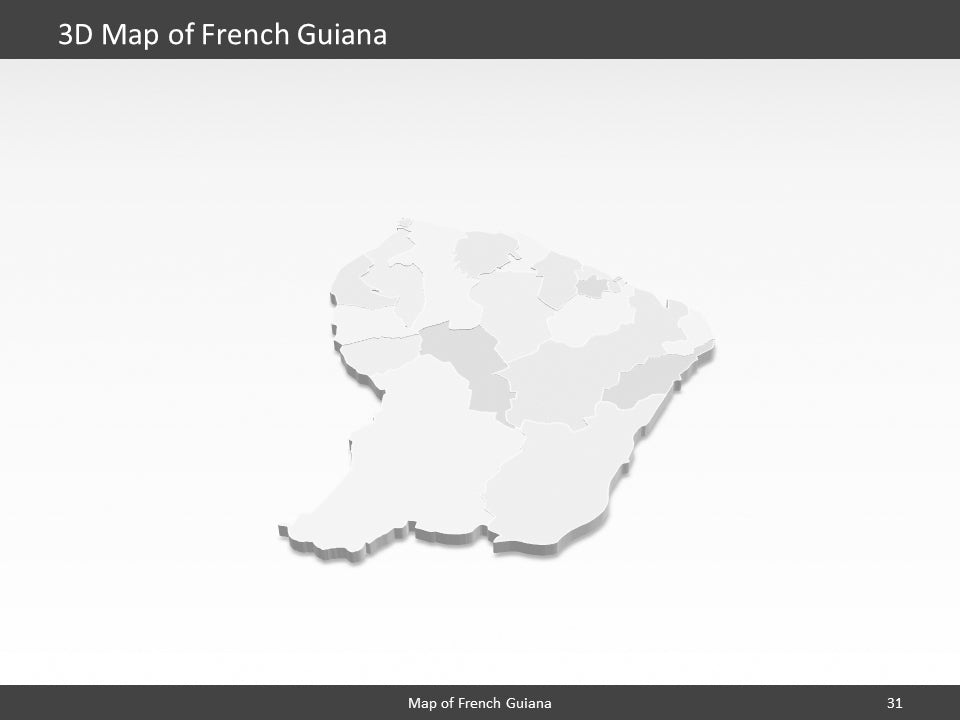 powerpoint map french guyana